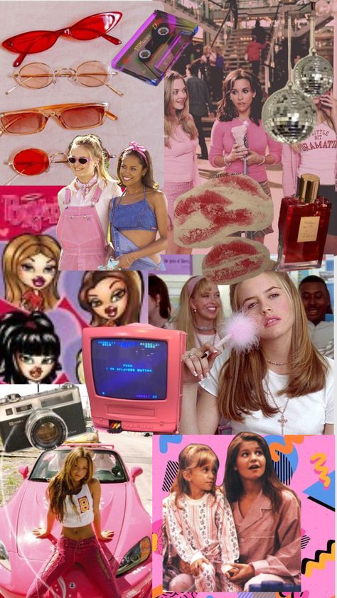 I just love the 90s Y2k Theme Party Outfit, Y2k Stuff, 2000s Fashion Inspiration, Clueless Aesthetic, 2000s Party, Love The 90s, Sticker Aesthetic, 90s Memories, Y2k Party