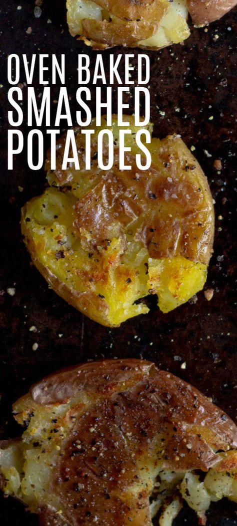 Smoked Smashed Potatoes, Crispy Smashed Potatoes Baked, Golden Potatoes Recipe, Fried Smashed Potatoes, Small Potatoes Recipe, Quick Potato Recipes, Smashed Potatoes Baked, Gold Potato Recipes, Russet Potato Recipes