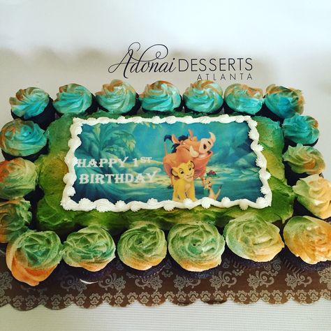 Lion king pull apart cupcakes Lion King Cupcakes Ideas, Cupcake Cake Ideas, Lion King Cupcakes, Pull Apart Cupcake, Pull Apart Cupcake Cake, Pull Apart Cupcakes, Birthday Boys, Kinds Of Desserts, Lion Guard