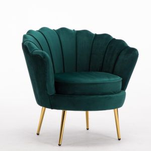 Emerald Green Velvet Chair, Velvet Barrel Chair, Sofa Santai, Green Velvet Chair, Feature Chair, Teal Velvet, Romantic Room, Linen Armchair, Reclining Armchair