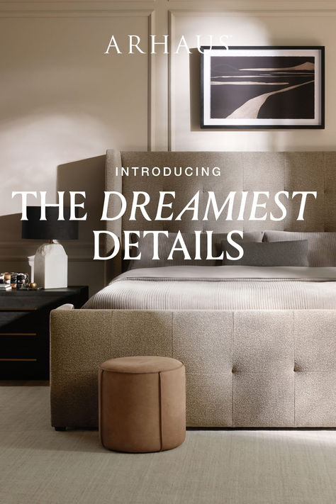 Arhaus’ customer-favorite Wyller Bed Collection is expanding in beautiful new ways. Now, you can select hand-tufting, vertical channeling, or a profile that leans classically clean and simple, as well as choosing from more than 35 upholstery fabrics and a variety of frame heights to create a look that’s uniquely yours. Learn more at Arhaus.com. Wyller Bed, Arhaus Bedroom, Hand Tufting, Natural Bed, Bedroom Makeovers, Spanish Modern, Primary Suite, Beaver Creek, Air Bnb