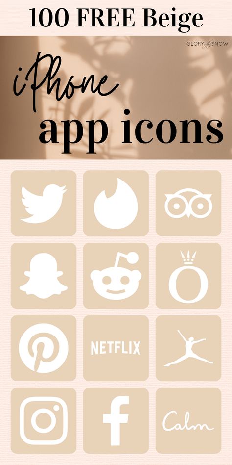 Custom Iphone App Icons, Ios Preppy, Apple App Icons, Ios App Logo, Beige App Icons, Peach App, App Icons For Iphone, Fall Backgrounds Iphone, Iphone App Icons