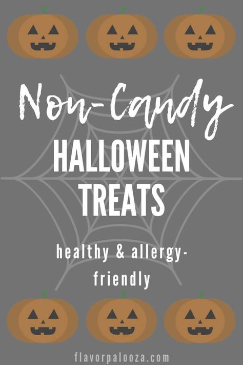 Allergy Free Halloween Treats, Nut Free Halloween Candy, Non Candy Halloween Treats, Diy Halloween Favors, Allergy Friendly Halloween, Halloween Handout, Kids Treat Bags, Fall Party Favors, Halloween Goodie Bags