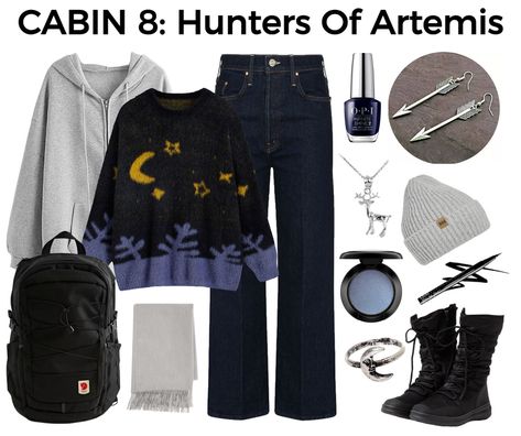 Olympians Gods, Artemis Cabin, Hunters Of Artemis, Artemis Aesthetic, Percy Jackson Outfits, Hunter Of Artemis, Half Blood, Camp Half Blood, Outfit Maker