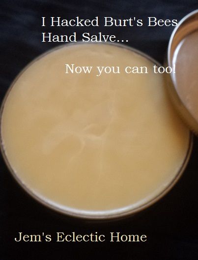 I Hacked Burt’s Bees Hand Salve…now you can too.   A DIY recipe for Burt's Bees Hand Salve Hand Salve, Diy Lotion, Healing Salves, Bath And Body Products, Wine Bottle Diy Crafts, Diy Body, Lotion Bars, Burt's Bees, Mason Jar Diy