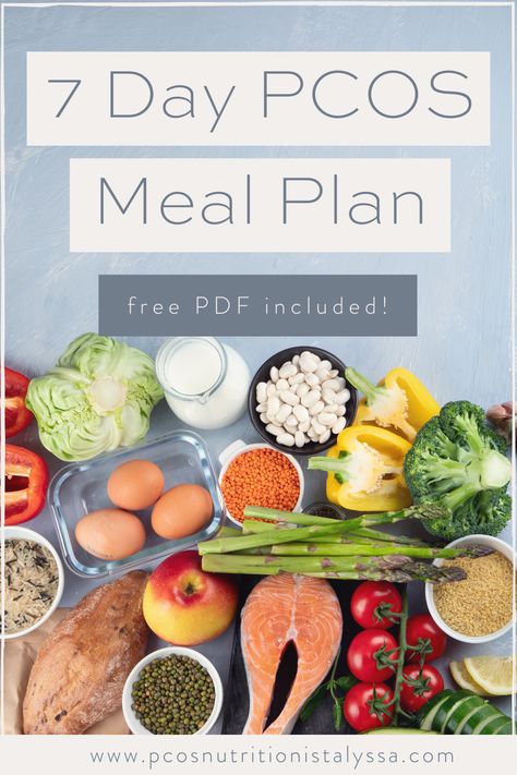 If you're feeling overwhelmed with where to start in PCOS meal planning, take the guesswork out of it with this 7 Day PCOS diet plan made by a PCOS dietitian. PCOS recipes & grocery list included! Low Salt Diet, Best Fat Burning Foods, Elimination Diet, Healthy Diet Plans, Fat Burning Foods, Diet Meal Plans, Grocery List, Best Diets, Diet And Nutrition