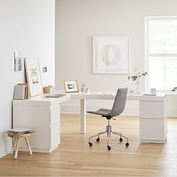 Two desk home office layout