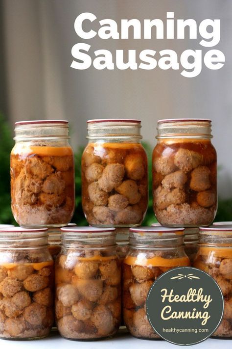 Canned Sausage Recipes, Canned Sausage, Canning Sausage, Pressure Canning Meat, Healthy Canning, Canning Meat, Weeknight Pasta, Canned Meats, Pressure Canning Recipes