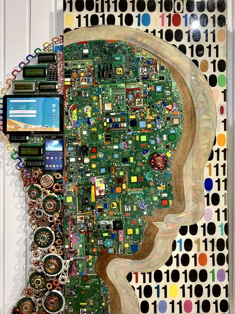 The Thinker - Duken Delpe Motherboard Art, Divine Machinery, Circuit Board Art, Mood Posts, Reality Art, Sinus Infection Remedies, Chip Art, Electronic Waste, The Thinker