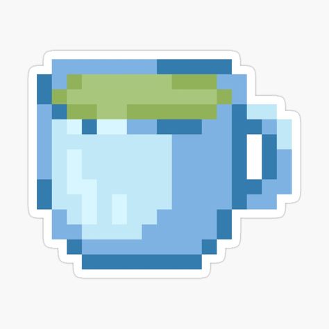 Pixel Art Tea Cup, Tea Pixel Art, Matcha Green Tea Latte, Green Tea Latte, Pixel Art Design, Iron Beads, Tea Latte, Matcha Green, Matcha Green Tea