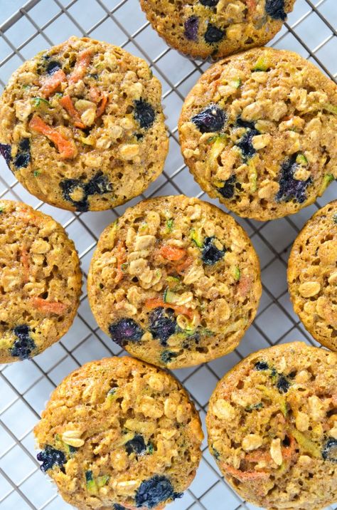 Healthy Blueberry Oatmeal Muffins - Eat Well With Lex Blueberry Muffins For Toddlers, Muffins For Toddlers, Healthy Blueberry Oatmeal, Hidden Veggie Recipes, Oatmeal Blueberry Muffins Healthy, Toddler Muffins, Blueberry Oatmeal Muffins, Apple Cider Donuts Baked, Brunch Appetizers