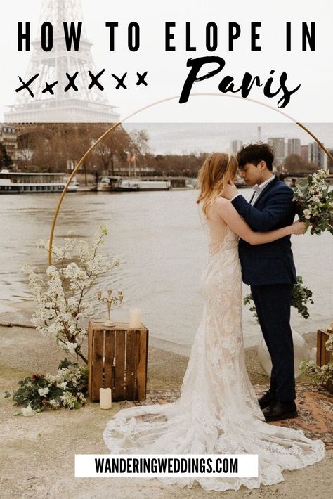 Eloping in Paris? Here are some ideas and inspirations for planning your elopement. Photo by Through The Glass Paris Eloping In Paris, Paris Elopement Ideas, Elope In Paris, Elopement In Paris, Elopement Party, Paris Elopement, Elopement Announcement, Elopement Planning, Romantic Paris