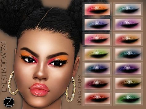 Sims 4 Eyeshadow, Hot Sims 4 Cc, Sims 4 Genetics, Sims Makeup, Sims 4 Makeup Cc, Sims Lookbook, Sims 4 Skin, Sims 4 Makeup, Sims 4 Anime