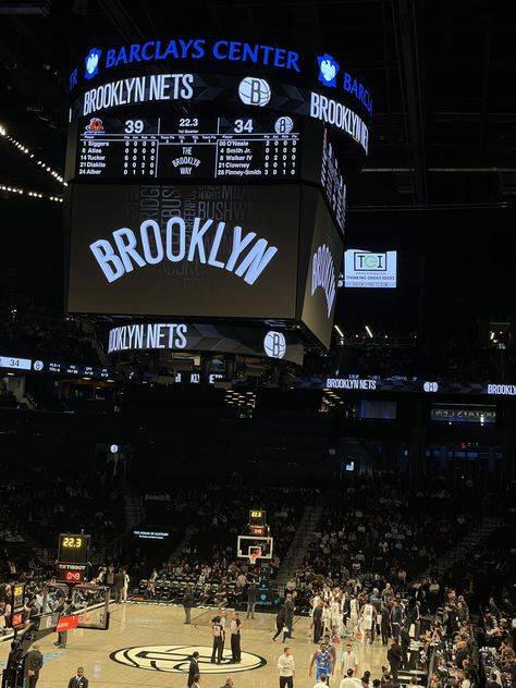 Barclays Center Brooklyn, Brooklyn Nets Aesthetic, Brooklyn Library, Nba Aesthetic, Artist Development, Stadium Wallpaper, Barclays Center, Aesthetic Ideas, Basketball Games