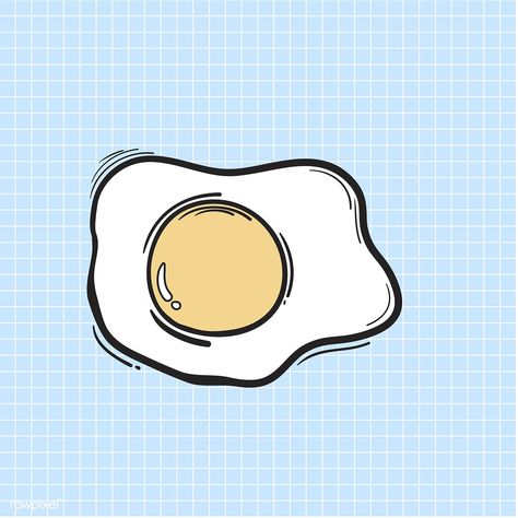 Fried Egg Tattoo, Nimura Daisuke, Egg Breakfast Recipes, Freeze Eggs, Hipster Doodles, Vector Stickers, Raw Eggs, Alphabet Game, Freezing Eggs