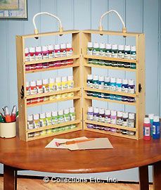 undefined Acrylic Paint Storage, Craft Paint Storage, Bottle Caddy, Paint Organization, Craft Supply Storage, Scrapbook Organization, Dream Craft Room, Paint Storage, Craft Paint