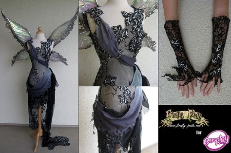 Dark Fairy Costume, Firefly Path, Fairy Gown, Halloween Fest, Diy Kostüm, Fashion Fantasy, Dark Fairy, K Fashion, Fantasy Costumes