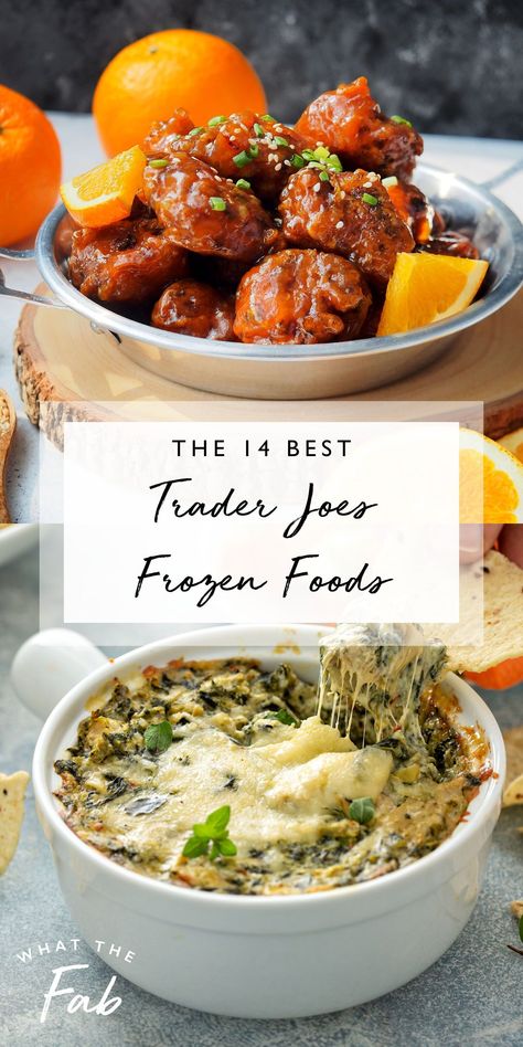 Load up your shopping cart with all the delicious goodies using this ranking of the best Trader Joe’s frozen foods. The quirky grocery chain is famous for its sweet and savory frozen offerings, ranging from meals to sides and desserts. Read the blog to see the best Trader Joe’s frozen food items to try on your next grocery trip.  Trader Joe's, Trader Joe's frozen, Trader Joe's frozen meals Trader Joe's Frozen Meals, What To Get At Trader Joes, Trader Joe Meals Healthy, Best Trader Joes Recipes, Crockpot Trader Joes Recipes, Trader Joes Frozen Foods, Trader Joe’s Freezer Meals, Trader Joe’s Frozen Food, Best Trader Joe’s Finds