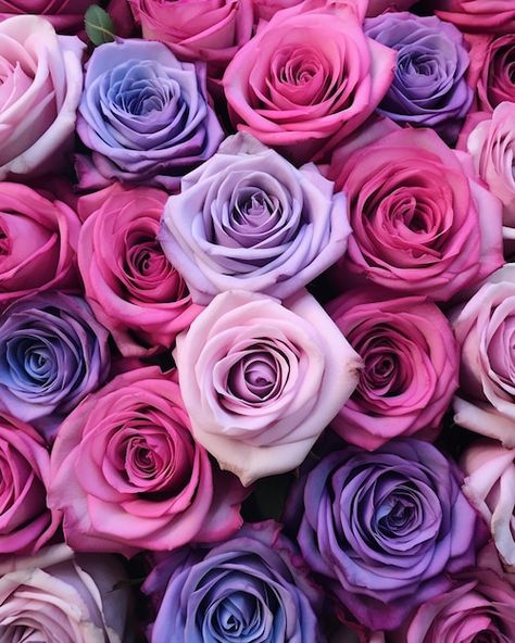 Pink And Purple Roses Bouquet, Pink And Purple Roses, Pink Rose Bouquet, Pink And Purple Flowers, Purple Roses, Pink And Purple, Inspirational Tattoos, Rose Bouquet, Quince