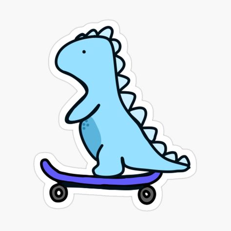 Get my art printed on awesome products. Support me at Redbubble #RBandME: https://www.redbubble.com/i/sticker/DINOSAUR-SKATEBOARD-by-sophieelisa06/155951473.EJUG5?asc=u Dinosaur Skateboard, Notes Art, Skateboard Stickers, Post It Notes, Post It, Sticker Design, Science Poster, Stranger Things Fanart, Skateboard