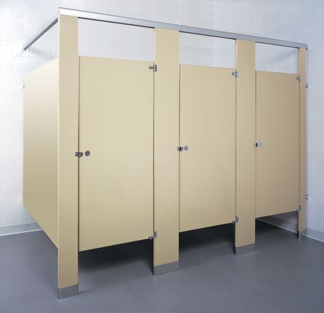 Bathroom Stalls, School Bathroom, Bathroom Stall, Old Bathroom, Bathroom Partitions, New Toilet, Bathroom Layout, Toilet Accessories, Powder Coating