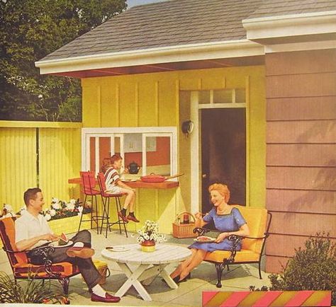 Retro Suburbia, Mcm Backyard, Midcentury Outdoor, 1950s Backyard, Soul Photo, Bethlehem Steel, Vintage Patio, Vintage Housewife, To My Father