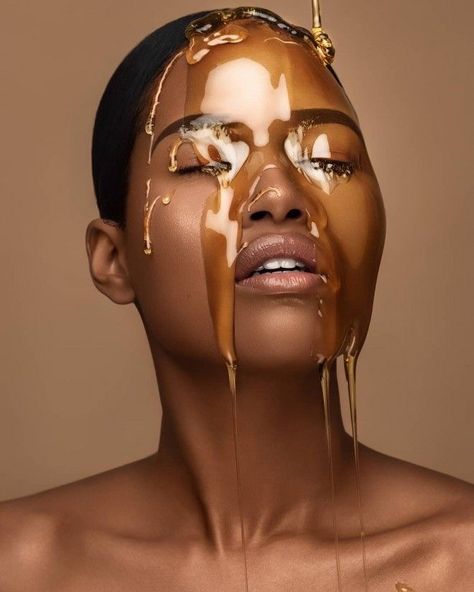 Honey Dripping On Face Photography, Honey Dripping Photography, Honey Dripping Drawing, Beauty Campaign Photography, Dripping Aesthetic, Honey Editorial, Sin Painting, 25th Birthday Brunch, Beauty Photography Creative