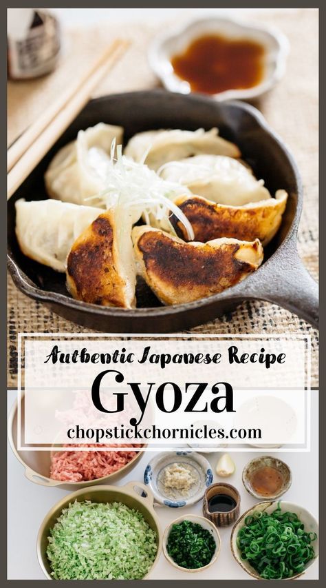 Japanese Gyoza, Japanese Side Dish, Japanese Dumplings, Easy Japanese Recipes, Japanese Recipe, Japanese Street Food, Traditional Contemporary, Japanese Recipes, Global Cuisine