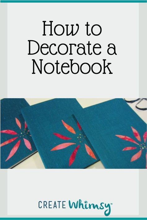 This no-sew project is an easy way to dress up and customize a plain composition notebook. Traditional or whimsical - the look is up to you! Composition Books, Art Journal Techniques, Composition Book, A Notebook, Family Crafts, Composition Notebook, Personalized Journal, How To Decorate, Cool Things To Make