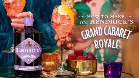 Elevate Your Celebration: Hendrick's Gin Fizz Grand Cabaret Royale Recipe Boozy Treats, Hendrick's Gin, Gin Recipes, Hendricks Gin, Gin Fizz, Martini Recipes, Gin Cocktails, Bees Knees, Gin And Tonic