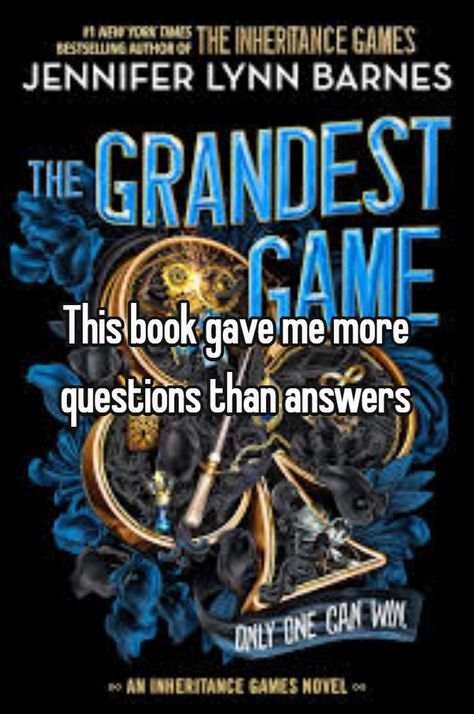 #tgg #grayson #tig #jlb #thegrandestgame #grandestgame #lyra #rohan #savanah #gigi #whispers #books #book #booktok The Grandest Game Book, Gigi Grayson, Inheritence Games, Book Whispers, Whispers Books, Inheritance Trilogy, Inheritance Games, Book Stuff, Books For Teens