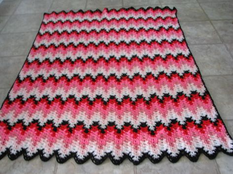 Lacy Chevron Afghan Lacy Chevron Afghan Free Pattern, Breaking Amish, Chevron Crochet Patterns, Chevron Afghan, Crochet Ripple Pattern, Crochet Ripple Blanket, Ripple Blanket, Ripple Afghan, Chevron Crochet