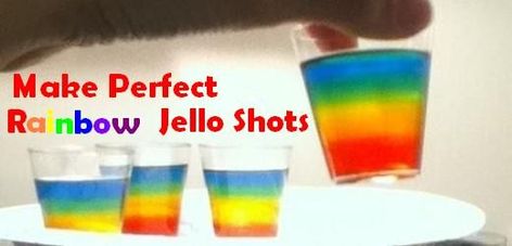 Rainbow Jello Shots, Boozy Recipes, How To Make Vodka, How To Make Jello, Rainbow Jello, Jell O Shots, Jelly Shots, Coming Out Party, Jello Shot Recipes