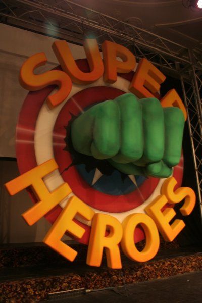 | Gallery Superhero Float Parade, Superhero Favors, America Flag Wallpaper, Hulk Birthday Parties, Superhero Party Decorations, Homecoming Floats, Styrofoam Art, Hulk Birthday, Avengers Theme