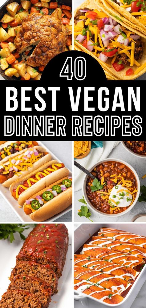 Best Vegan Dinner, Vegan Family Dinner, Vegan Dinner Ideas, Vegan Meal Ideas, Vegan Dinner Party, Quick Vegetarian Dinner, Cheap Vegan Meals, Healthy Vegan Dinner, Easy Vegan Recipes