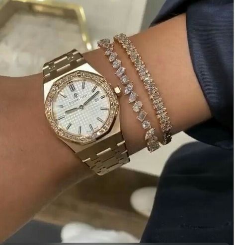 Rolex Watches Women Classy, Ap Watch Women, Watches Women Aesthetic, Ap Watch, Rolex Watches Women, Expensive Jewelry Luxury, Luxe Jewelry, Dope Jewelry, Classy Jewelry