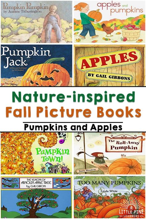 50+ Beautiful Fall Nature-Inspired Books for Kids • Little Pine Learners Autumn Homeschool, Fall Picture Books, October Homeschool, Fall Books For Kids, Classroom Bookshelf, Leaf Activities, Picture Books For Kids, Gail Gibbons, Pumpkin Spiced Latte