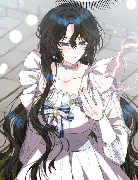 The Real Daughter Is Back, Black Hair Blue Eyes, Queen Anime, Anime Black Hair, Girls With Black Hair, Romantic Manga, Manga Cute, Real One, Anime Princess