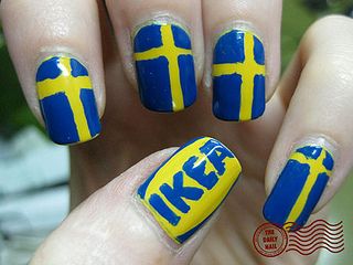 Swedish Nail Art, Swedish Nails, Quirky Nail Art, Nails Logo, Nail Logo, Nail Pictures, Daily Nail, Set Ideas, I Love Nails