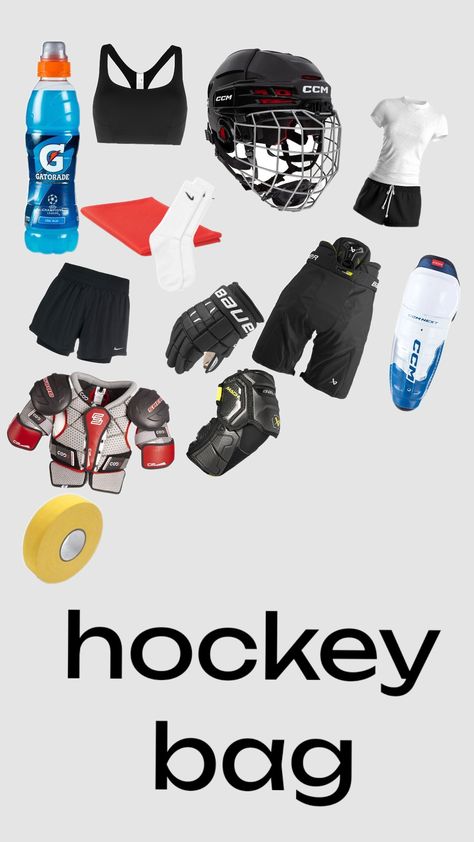 #hockey #lovesports #coffeeaesthetic Hockey Bag, Bag Aesthetic, Hockey, Pins, Ice Hockey