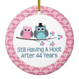 44th Wedding Anniversary | 44th Anniversary Owl Wedding Anniversaries Gift Christmas Ornament 37th Wedding Anniversary, 35th Wedding Anniversary Gift, 20th Wedding Anniversary Gifts, 18th Wedding Anniversary, Owl Wedding, 8th Wedding Anniversary Gift, 20th Anniversary Gifts, Wedding Anniversary Quotes, 35th Wedding Anniversary