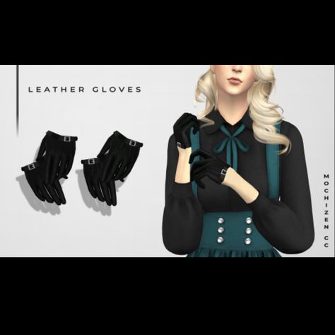 Sims 4 custom content leather gloves accessory for female sims by Mochizen CC - Download - Sims 4 Cc Accessories, Suspenders Dress, Female Sims, Sims 4 Download, Sims 1, Cc Sims, Sims 4 Game, Ts4 Cc, Suspender Dress