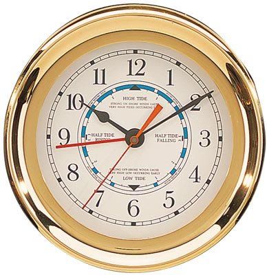 Wall Clocks Décor | Brass Captain Tide  Time Clock ** You can find more details by visiting the image link. Note:It is Affiliate Link to Amazon. Clock In Kitchen, Gallery Wall Clock, Tide Clock, Unique Ceiling Fans, Bedroom Decor Wall, Beachfront Decor, Cabinets Ideas, Retro Wall Clock, Analog Clock