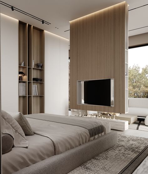 Modern Feminine Bedroom, Luxury Bedroom Design Master Suite, Bedroom Seating Area, Feminine Bedroom, Luxury Bedroom Design, Bedroom Seating, Tv Wall Design, Tv Unit Design, Interior Design Architecture