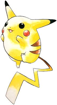 Pikachu official artwork gallery | Pokémon Database Original Pikachu, Pikachu Drawing, Old Pokemon, Pokemon Official, Pokemon Blue, Blue Game, Pokemon Manga, Pokemon Tattoo, Pokemon Red