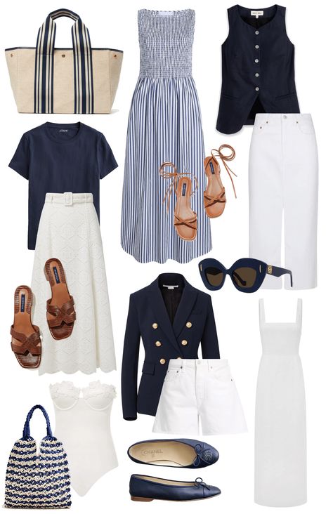 New England Summer Outfits, Nantucket Outfit, Comfy Work Outfit, New England Summer, White Summer Outfits, England Summer, Style Inspiration Spring Summer, France Outfits, Preppy Spring