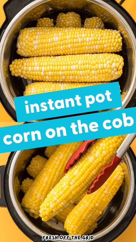 Looking for a quick and tasty way to make corn on the cob? This Instant Pot recipe will have you enjoying perfectly cooked corn in no time! Corn Cob Instant Pot, Ip Corn On The Cob, Corn In The Instant Pot, Instant Pot Corn On The Cob Fresh, Ninja Foodi Corn On The Cob, Corn On The Cob Instant Pot, Instant Pot Corn On The Cob, Corn In Instant Pot, Corn Instant Pot