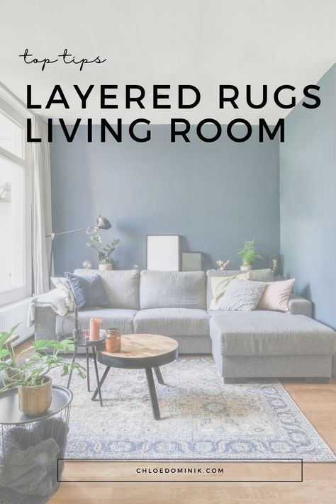 How to layer rugs in the living room? Follow these tips for how layer rugs properly in your living room. How To Layer Rugs, 8x10 Rug Living Room, Layered Rugs Living Room, Layer Rugs, Layering Rugs, Rugs Living Room, L Shaped Couch, Rug Ideas, Plain Rugs