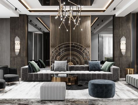 Contemporary :: Behance Rich Bedroom Luxury Modern, Bathroom Rich, Luxury Interior Design Living Room, Hotel Hallway, Luxury Living Room Design, Baku Azerbaijan, Residential Complex, Luxury Kitchen Design, Cafe Interior Design