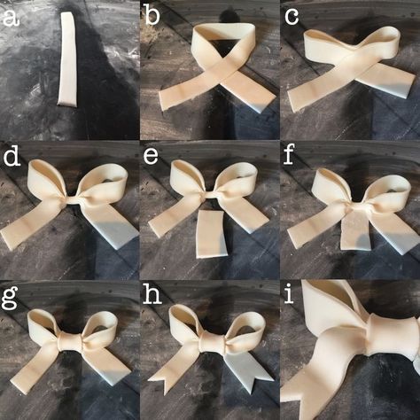 Fondant Bow Tutorial, Bow Cake Topper, Birthday Present Cake, Fondant Bows, Kue Fondant, Flori Din Lut, Flori Fondant, Bow Cake, Present Cake